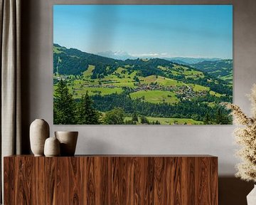 Steibis with a view of the Säntis and the Appenzeller Land from the Hündle by Leo Schindzielorz