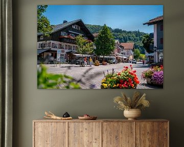 Oberstaufen in summer with beautiful flowers by Leo Schindzielorz