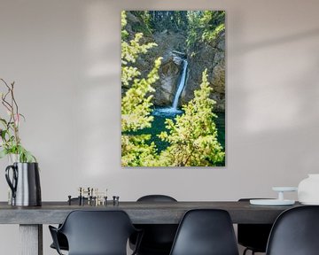 Buchenegg waterval in de zomer van Leo Schindzielorz