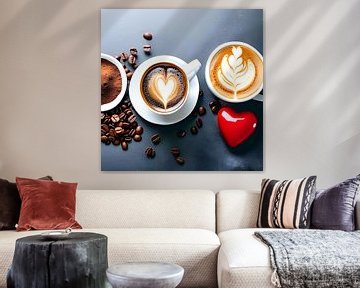 A heart and coffee by Heike Hultsch