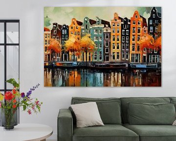 Amsterdams Wonen In Kleur van ARTEO Schilderijen