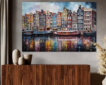 Wonen In Amsterdam van ARTEO Schilderijen