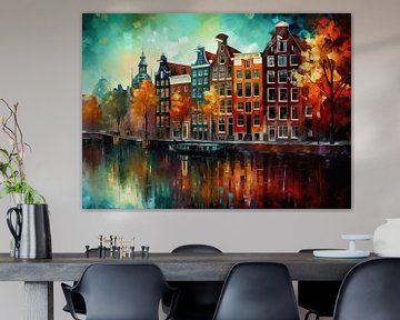 Varen In Amsterdam van ARTEO Schilderijen