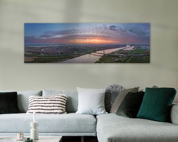 Kampen Hängebrücke über den Fluss IJssel  von Sjoerd van der Wal Fotografie