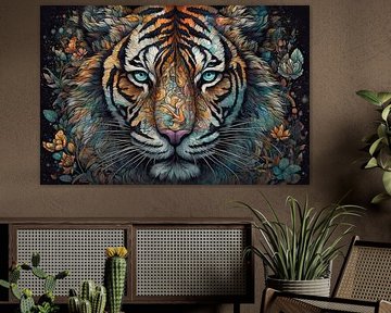 Painting Eyes Of The Tiger