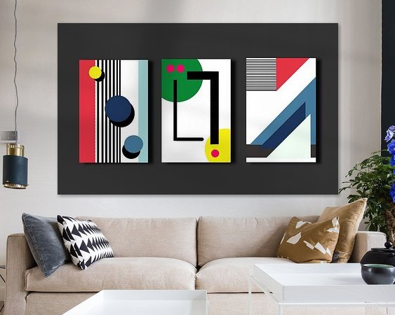 Example of the artwork in a room