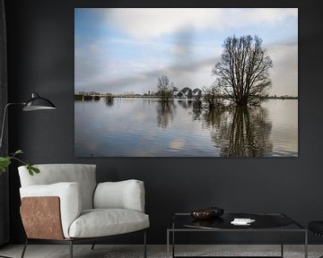 Hochwasser im Rhein bei Driel. von Rijk van de Kaa