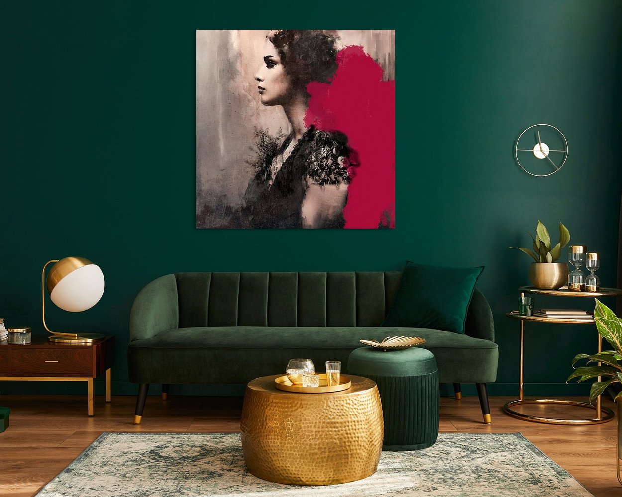 Example of the artwork in a room