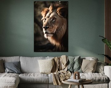 Lion in the Savannah V1 by drdigitaldesign