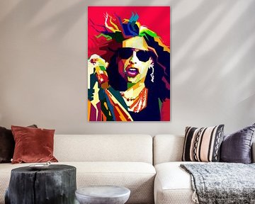 Steven Tyler Rock Star Pop Art WPAP van Artkreator
