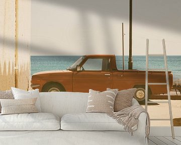Red pickup_from the series_ Tinseltown van Pascale Hustings