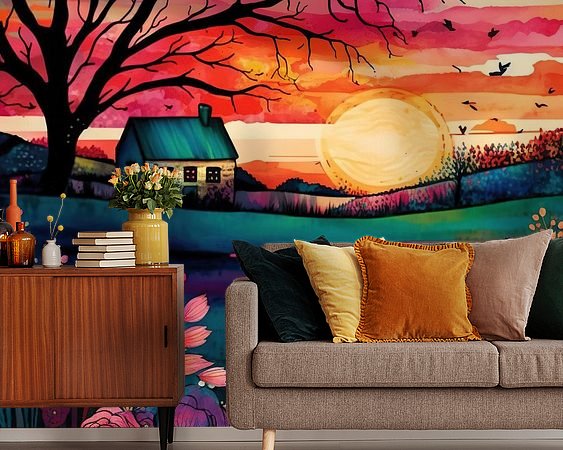 Example of the artwork in a room
