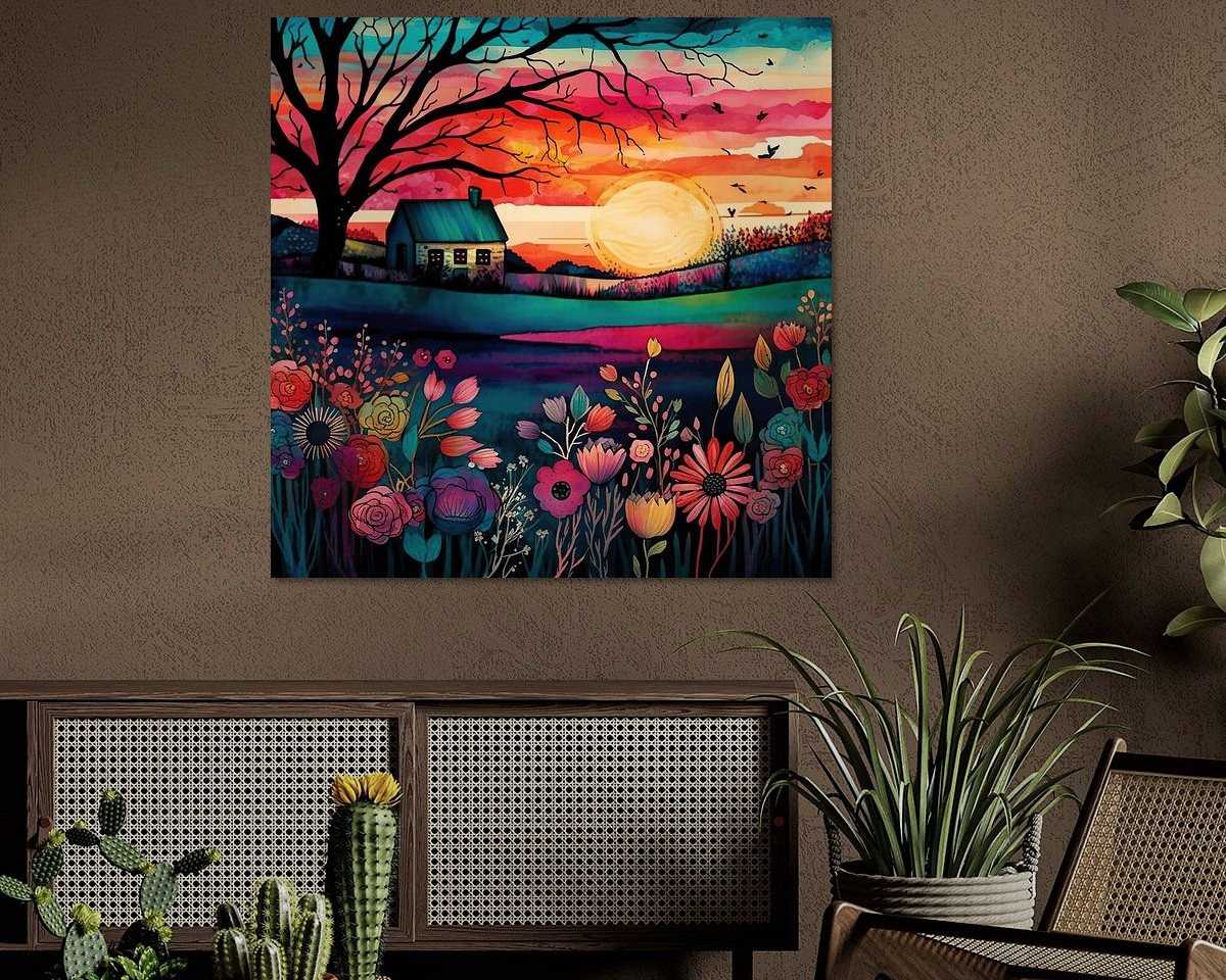 Example of the artwork in a room
