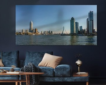 Skyline van Rotterdam. van Jaap van den Berg