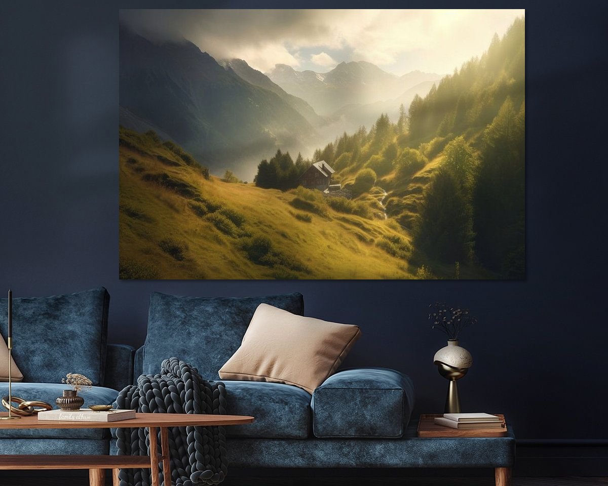 Example of the artwork in a room