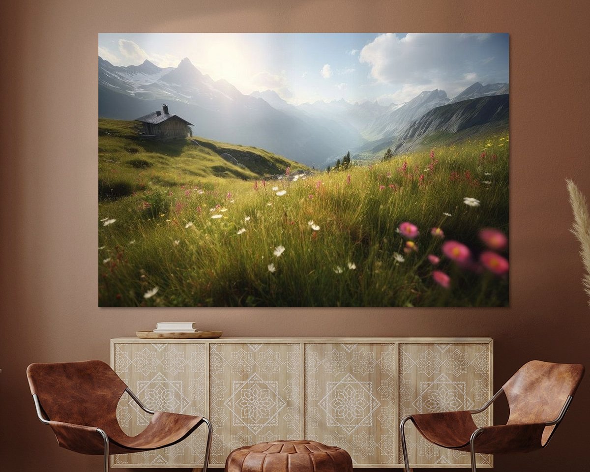 Example of the artwork in a room