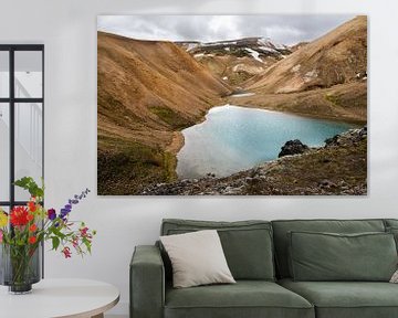 Meertje in Landmannalaugar in IJsland van Linda Schouw