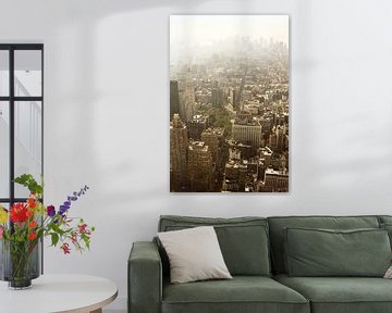 Manhattan gezien van Empire State Building kleur