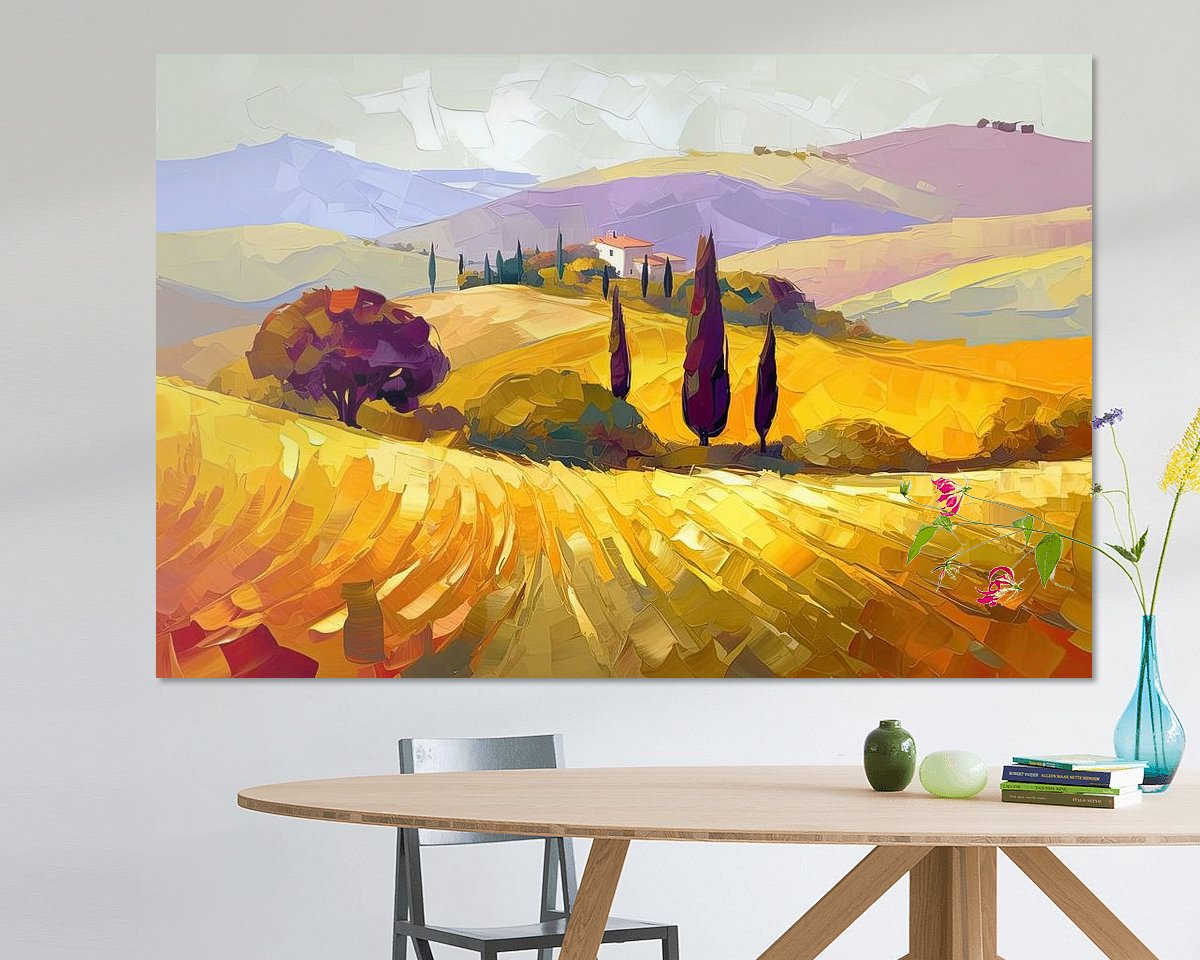 Example of the artwork in a room