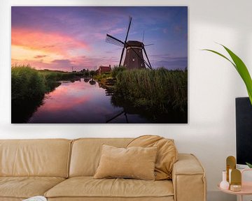 Zonsondergang bij de Molen van Niels Dam