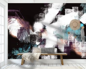 Fantasy Steps to Heaven - expressief abstract modern kunstwerk van Susanna Schorr