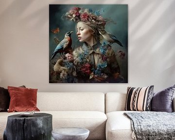 Fine art portret "Garden of Eden" van Carla Van Iersel