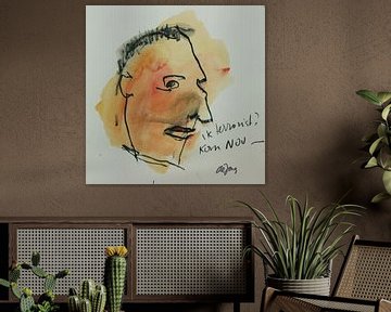 Albert, portret, avatar van Leo de Jong