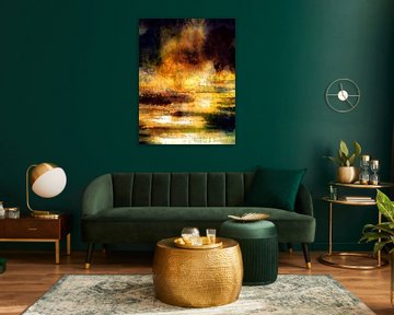 Goldener Sommer Dschungel von FRESH Fine Art