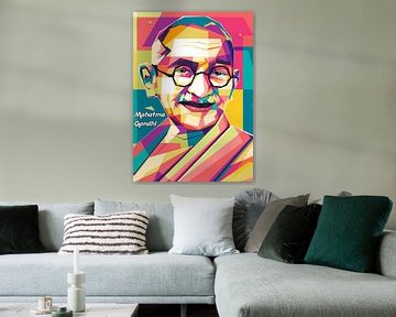 Mahatma Gandhi van Asran vektor
