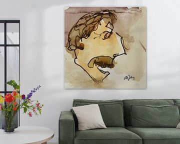 Paul, portret, avatar van Leo de Jong