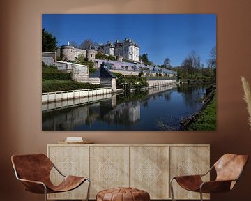 Chateau Long und Fluss Somme, Frankreich von Imladris Images