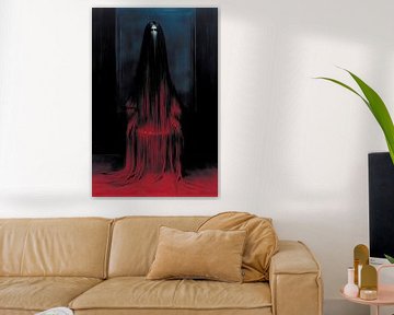 Schilderij The Red Princess Of Darkness van Blikvanger Schilderijen