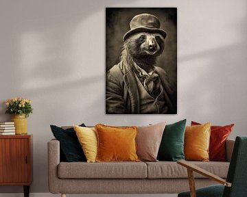 Foto: The Sloth Hustler van Blikvanger Schilderijen