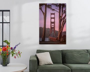 Golden Gate Bridge van Photo Wall Decoration