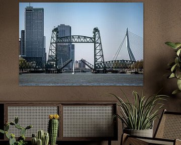 De Hef in Rotterdam met passerende zeilboot van Rick Van der Poorten