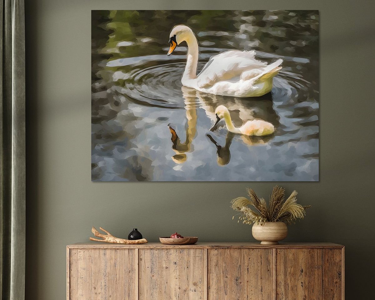 Example of the artwork in a room