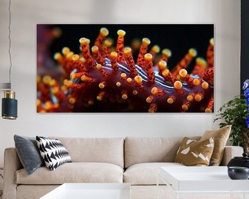 The Fiery Coral - Diving adventure on Canvas by Surreal Media