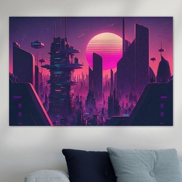 Ville rétro-futuriste