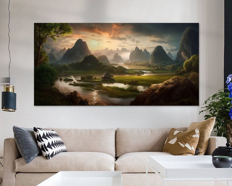 Example of the artwork in a room