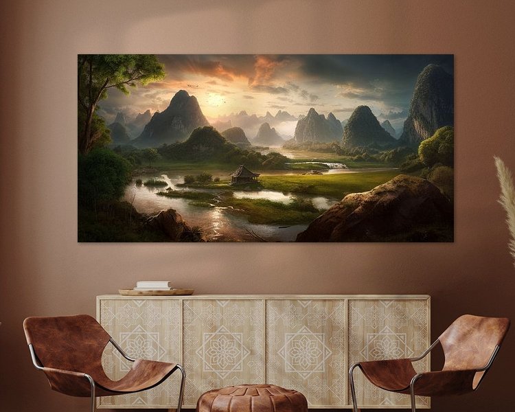 Example of the artwork in a room