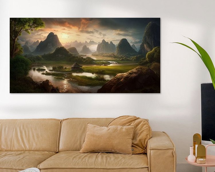 Example of the artwork in a room