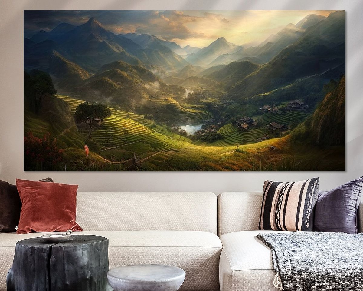 Example of the artwork in a room