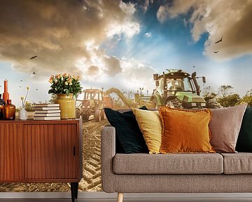 Harvesting potatoes 1 by Andy Troy