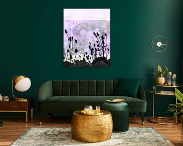 Prairie fleurie de style Cottage Core sur Mad Dog Art