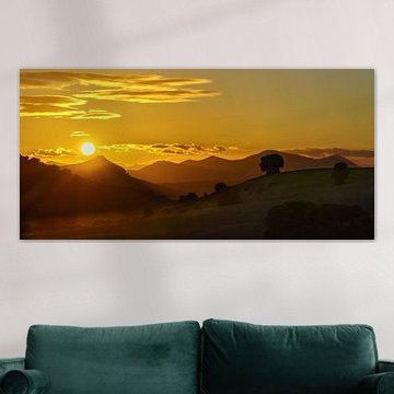 Sunset at the hills