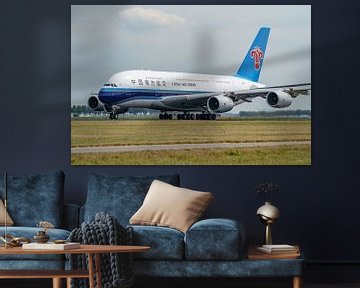 Start des Airbus A380 der China Southern Airlines. von Jaap van den Berg