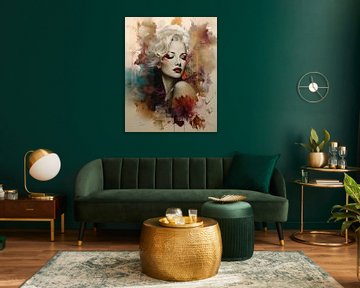 Modern portrait of Marilyn Monroe by Studio Allee