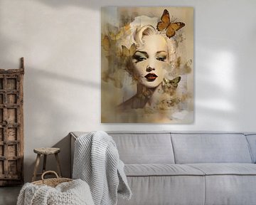 Portrait moderne de Marilyn Monroe sur Studio Allee