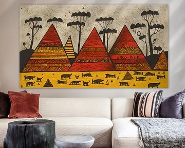 Egyptian pyramids - Gond by FJB