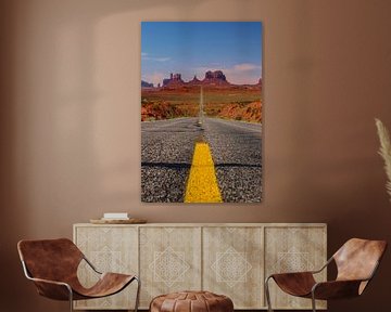 Landstraße 163 zum Monument Valley  von Melanie Viola